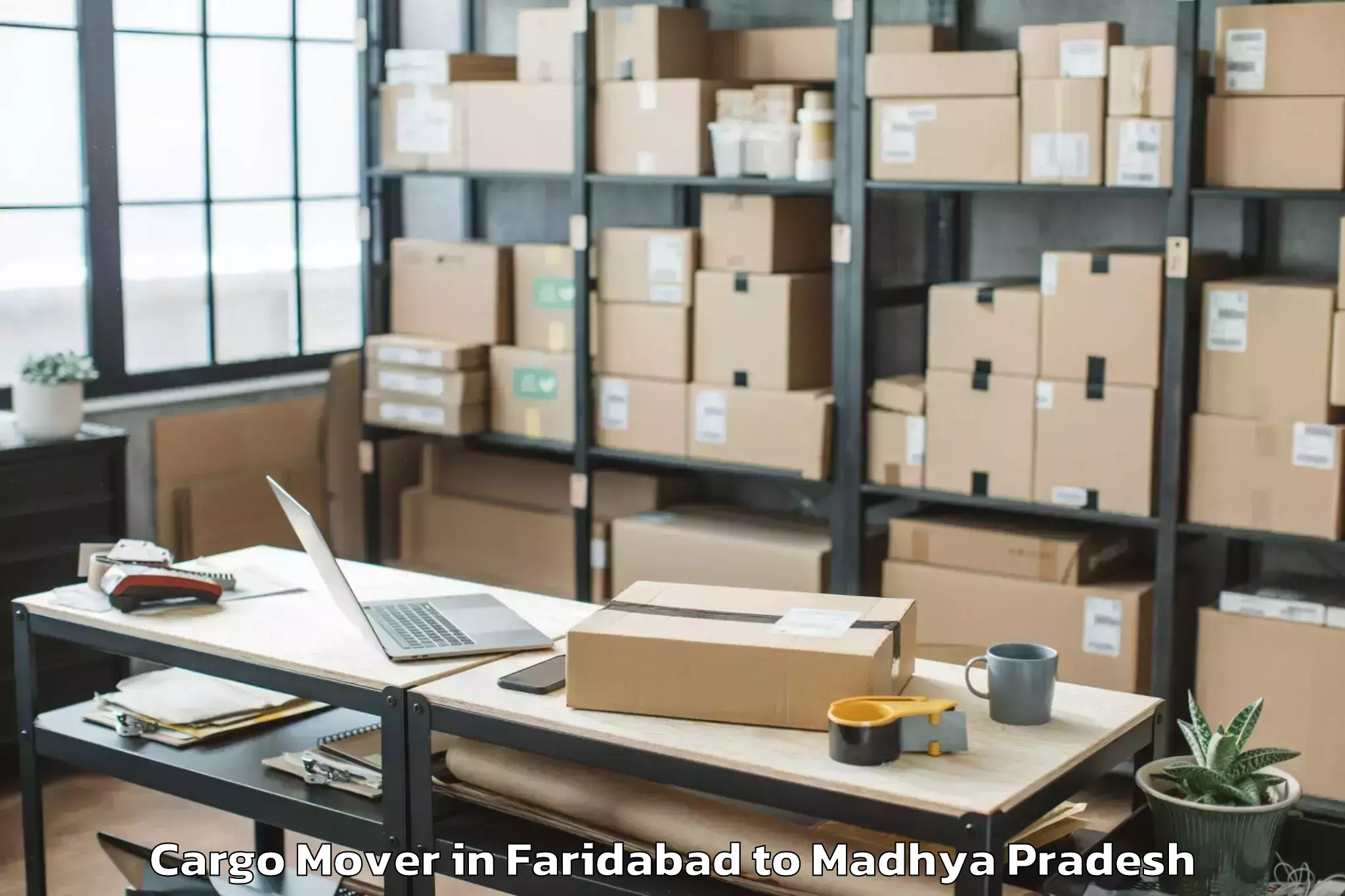 Book Faridabad to Satna Cargo Mover Online